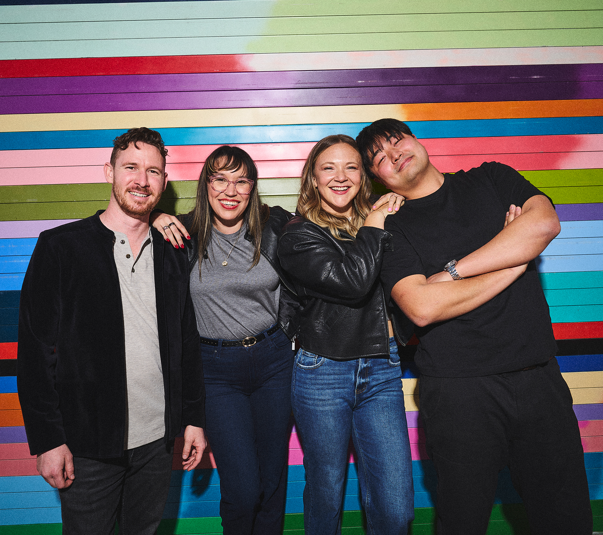 Zach, Molly, Gianna and Richard, Offscript Winemakers.